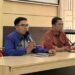 Sekretaris Dinas Komunikasi dan Informatika Bone Bolango, Sukriyanto Katili saat membuka sosialisasi pengelolaan layanan SP4N-LAPOR di lingkungan Pemerintah Kabupaten Bone Bolango tahun 2026 yang digelar di Aula Tolopani Bappeda Litbang Bone Bolango, 24 sampai 25 September 2026. (F. Enno/Diskominfo)