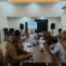 Sekda Iwan Mustapa saat menghadiri rapat bersama BWSS II Gorontalo dan Kantor Pertanahan Bone Bolango di Kantor Pertanahan Bone Bolango, Senin (28/9/2026).