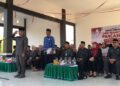 Aznan Nadjamudin saat menjadi Pembina Upacara Peringatan Hari Kesaktian Pancasila tingkat Kabupaten Bone Bolango yang digelar di Lapangan Alun-Alun, Kamis (1/10/2026).