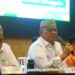 Bupati Ismet Mile saat membuka Bimbingan Teknis Pengelolaan Bantuan Dana Operasional Satuan Pendidikan Tahun 2026 jenjang SMP di Hotel Aston Kota Gorontalo, Kamis (1/10/2026). (F.Yudi/Prokopim)