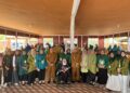 Ruwaida saat menghadiri Bimbingan Teknis Peningkatan Pengetahuan dan Keterampilan Perempuan dalam Pengelolaan UMKM Menuju Kemandirian di Villa Pasir Panjang, Kecamatan Kabila Bone, Selasa (6/10/2026).